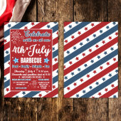 4. Juli Party Einladung, Patriotisches Barbecue Einladung