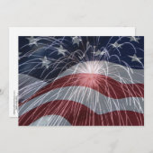 4. Juli Party Einladung um 7.50 Uhr (Vorne/Hinten)