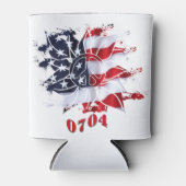 4. Juli Party Friedens-Blume Dosenkühler (Vorderseite)