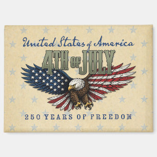 4. Juli Party Geschenk USA 250 Jahr Jubiläum Magnet