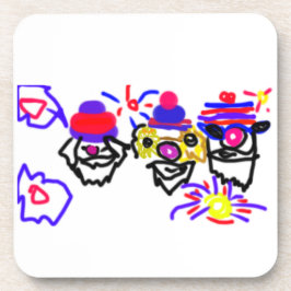 4. Juli-Party Getränkeuntersetzer
