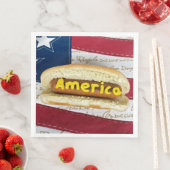 4. Juli Party Hot Dog Serviette (Beispiel)