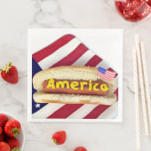 4. Juli Party Hot Dog Serviette (Beispiel)