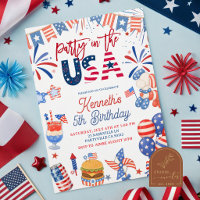 4. Juli-Party in den USA patriotischer Geburtstag