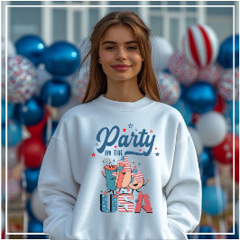 4. Juli Party In der patriotischen Unabhängigkeit Sweatshirt