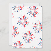 4. Juli Party In the USA GRILLEN Party Einladung (Rückseite)