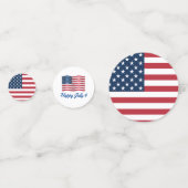 4. Juli Party Konfetti (Vorderseiten)