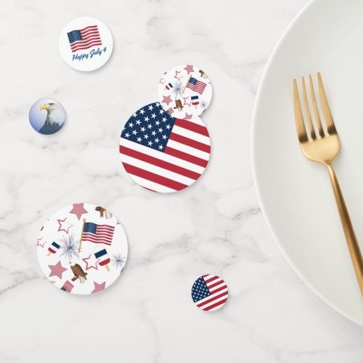 4. Juli Party Konfetti (Gruppe)