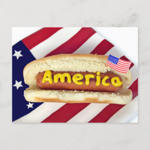 4. Juli Party laden Einladungspostkarte