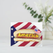 4. Juli Party laden Einladungspostkarte (Stehend Vorderseite)