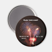 4. Juli Party Magnet (Vorderseite/Rückseite)