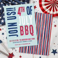 4. Juli-Party Rot Weiß Blau Patriotisch