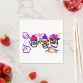 4. Juli-Party Serviette (Beispiel)