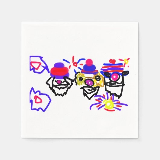 4. Juli-Party Serviette (Vorderseite)
