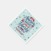 4. Juli-Party Serviette (Ecke)