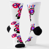 4. Juli-Party Socken (Gewinkelt)