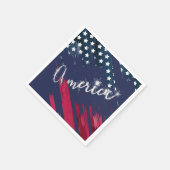 4. Juli Party Sparkler Flag Serviette (Ecke)