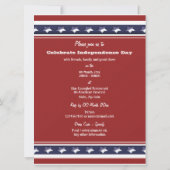 4. Juli Party "Unabhängigkeitstag" Einladung (Rückseite)