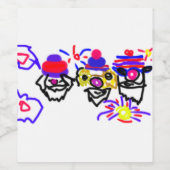 4. Juli-Party Weinetikett (Einzelnes Label)