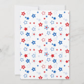 4. Juli Party zum Unabhängigkeitstag Einladung (Rückseite)