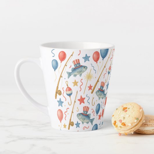4. Juli Party zum Unabhängigkeitstag für Fischerei Milchtasse (Beispiel)