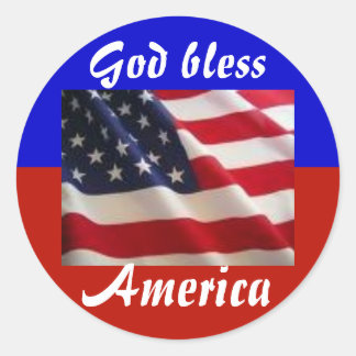 4. Juli Patriot Runder Aufkleber