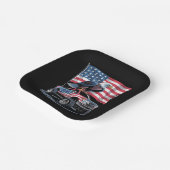 4. Juli Patriotic American Flag Eagle USA Pappteller (Gewinkelt)
