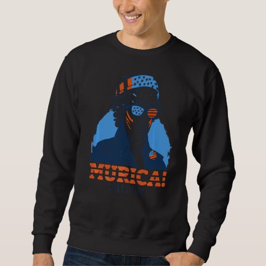 4. Juli Patriotic American Graphic 1 Sweatshirt (Vorderseite)
