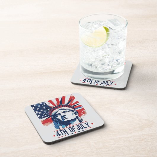 4. Juli Patriotic American Pride Feier Getränkeuntersetzer (Rechte Seite)
