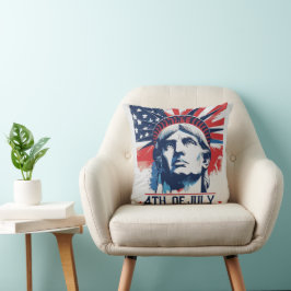 4. Juli Patriotic American Pride Feier Kissen