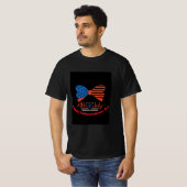 "4. Juli" Patriotic Bow Design Custom T-Shirt (Vorne ganz)