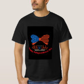 "4. Juli" Patriotic Bow Design Custom T-Shirt (Vorderseite)