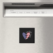 4. Juli Patriotic Chr. Magnet (In Situ (Geschirrspüler))