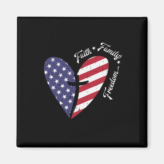 4. Juli Patriotic Chr. Magnet (Vorne)