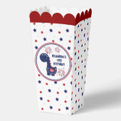 4. Juli Patriotic Dinosaur Boy Geburtstag Geschenkschachtel (Vorderseite)