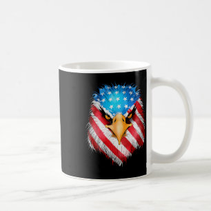 4. Juli Patriotic Eagle US-amerikanische Fahne Män Kaffeetasse