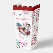 4. Juli Patriotic Firework Familienname Geschenkschachtel (Vorderseite)