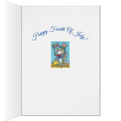 4. JULI PATRIOTIC FISH GREETING CARD Verse (Innen (Rechts))