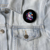 4. Juli Patriotic Funny Eagle 4. Juli USA Mur Button (Beispiel)