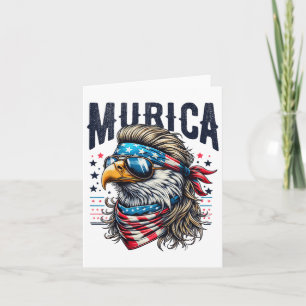 4. Juli Patriotic Funny Eagle 4. Juli USA Mur Karte