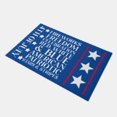 4. Juli Patriotic Fußmatte (Schrägansicht)