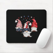 4. Juli Patriotic Gnomes Funny Niedlich American U Mousepad (Mit Mouse)