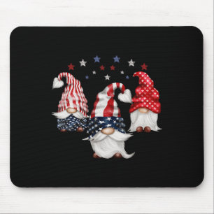 4. Juli Patriotic Gnomes Funny Niedlich American U Mousepad