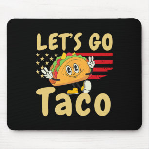4. Juli Patriotic Lass's Go Usa Tacos Freedom F Mousepad