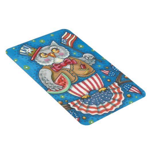 4. JULI PATRIOTIC OWL MAGNET Large (Rechte Seite)