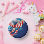 4. Juli Patriotic Paper Bowls Pappteller (Party)