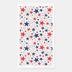 4. Juli Patriotic Paper Gasttuch Serviette