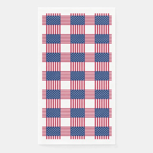4. Juli Patriotic Paper Gasttuch Serviette (Vorderseite)