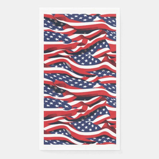 4. Juli Patriotic Paper Gasttuch Serviette (Vorderseite)
