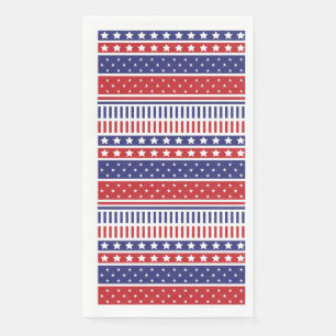 4. Juli Patriotic Paper Gasttuch Serviette